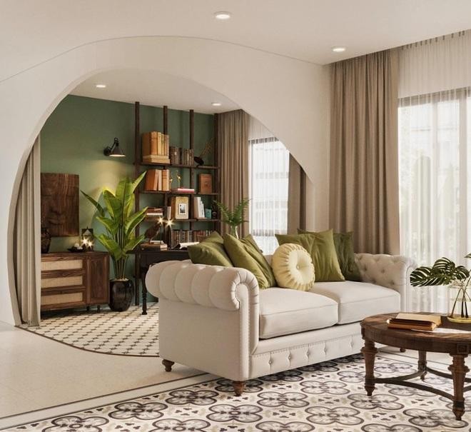 Giá trị sống ‘hai trong một’ của những ngôi nhà mang chất Indochine ảnh 1