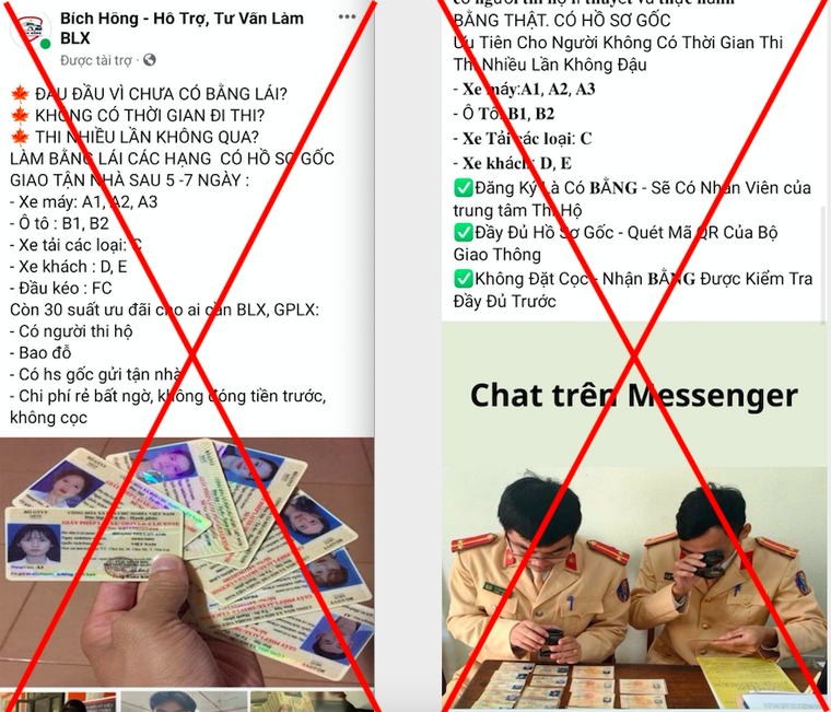 Công an quận Hoàn Kiếm cảnh báo người dân không đặt mua và sử dụng GPLX giả ảnh 2