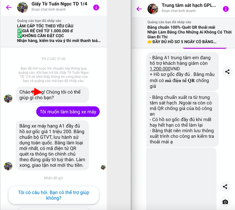 Công an quận Hoàn Kiếm cảnh báo người dân không đặt mua và sử dụng GPLX giả ảnh 1