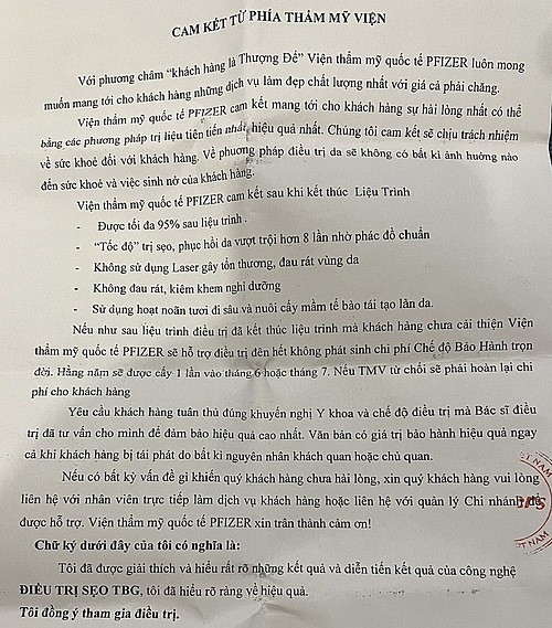 Sở Y tế TP.HCM: Chuyển hồ sơ vi phạm của cơ sở thẩm mỹ Pfizer sang cơ quan công an ảnh 1