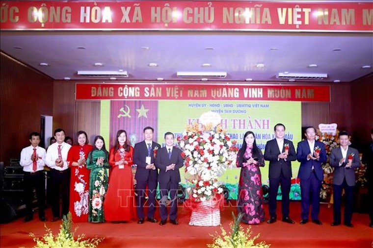 Vĩnh Phúc: Nhiều công trình văn hóa hoàn thành trong dịp Ngày hội Đại đoàn kết toàn dân tộc ảnh 1