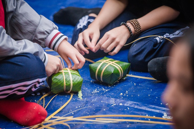 Ấm áp chương trình "Mừng Đảng - Mừng Xuân" của thầy và trò trường THCS An Dương ảnh 10