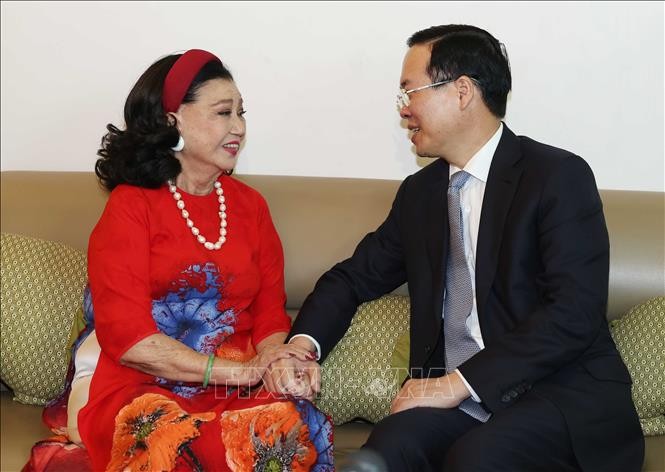 Chủ tịch nước Võ Văn Thưởng thăm, chúc Tết tại Thành phố Hồ Chí Minh ảnh 4