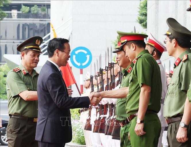 Chủ tịch nước Võ Văn Thưởng thăm, chúc Tết tại Thành phố Hồ Chí Minh ảnh 1