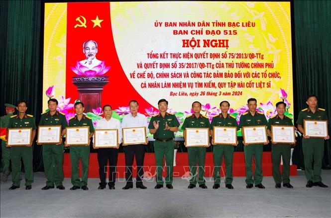 Bạc Liêu: Tập trung tìm kiếm, quy tập hài cốt liệt sỹ ở các địa bàn trọng điểm ảnh 1