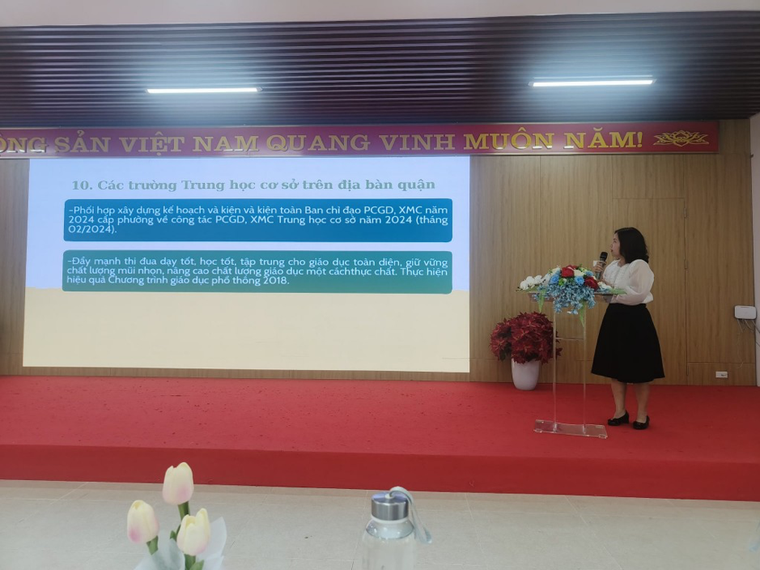 Tập huấn triển khai phổ cập giáo dục, xóa mù chữ năm 2024 ảnh 1