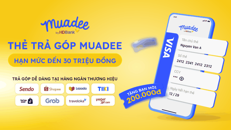 Thanh toán bằng Muadee by HDBank: 50.000 đồng cũng được trả góp ảnh 1