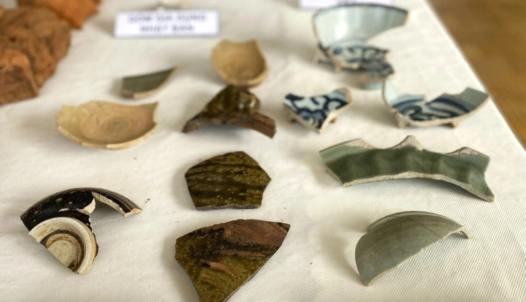 Phát hiện gần 680 hiện vật khi khai quật khảo cổ phế tích tháp Đại Hữu lần 2​ ảnh 1