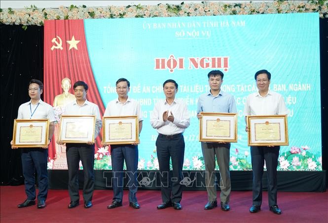 Hà Nam: Triển khai hiệu quả việc chỉnh lý tài liệu tồn đọng ảnh 1