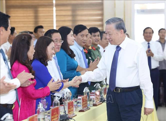 Tổng Bí thư, Chủ tịch nước Tô Lâm làm việc với Ban Thường vụ Tỉnh ủy Quảng Trị ảnh 1