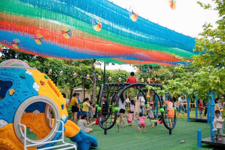 Hiểm hoạ khôn lường từ khu cắm trại, vui chơi trẻ em trái phép Vườn Nhà Bà ảnh 1