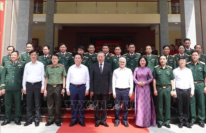 Tổng Bí thư Tô Lâm thăm và làm việc tại Bộ Chỉ huy quân sự tỉnh Bình Dương ảnh 1