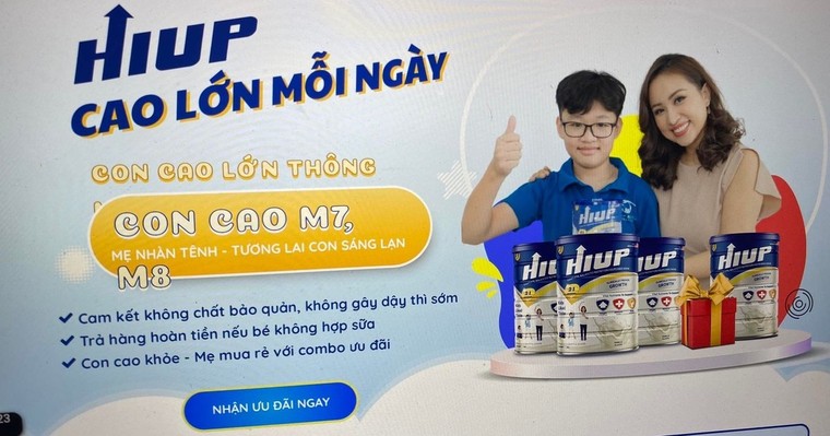 “Sữa tăng chiều cao” Hiup: Thực phẩm nhưng tự nhận là sữa? ảnh 2