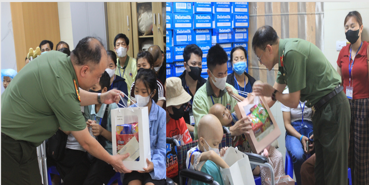 Ấm áp những món quà thiện nguyện trao tặng bệnh nhi tại Bệnh viện K Tân Triều ảnh 1