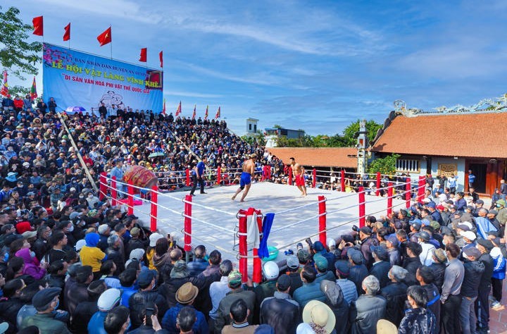 Tinh thần thượng võ tỏa sáng tại Hội vật làng Vĩnh Khê ảnh 4