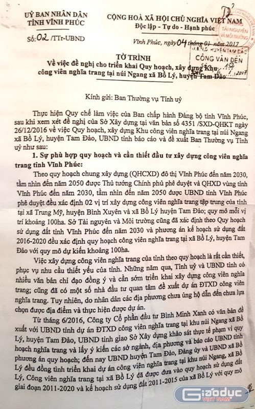 Vì sao người dân lo sợ về “siêu nghĩa trang" sắp hình thành trên Tam Đảo? ảnh 1