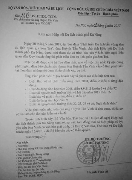 Thu hồi văn bản yêu cầu ông Huỳnh Tấn Vinh giải trình ảnh 1