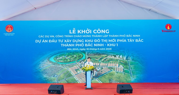 Vingroup khởi công Dự án Đầu tư xây dựng Khu đô thị mới phía Tây Bắc thành phố Bắc Ninh - Vinhomes King Park ảnh 1