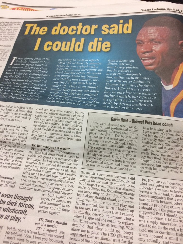 Cầu thủ bóng đá chết thảm trên sân cỏ ảnh 1