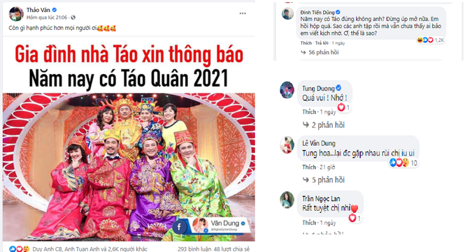 MC Thảo Vân và nghệ sĩ Việt háo hức đón chờ Táo quân 2021 ảnh 1