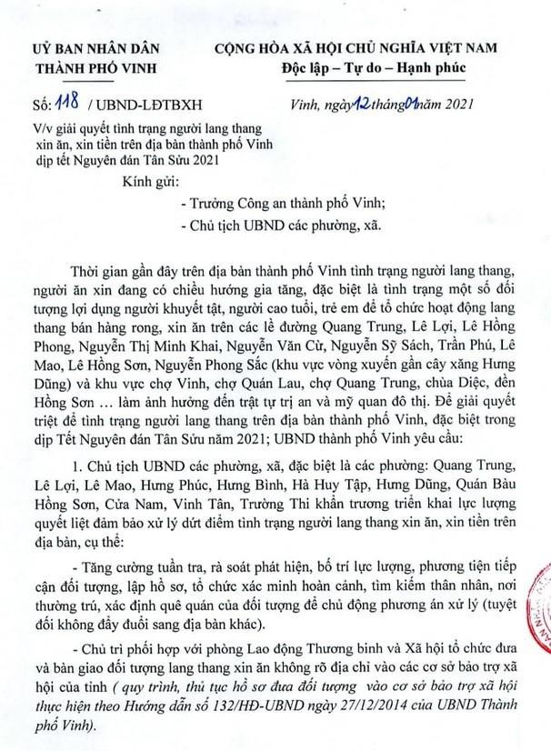Điều tra tình trạng 'chăn dắt' người ăn xin ở Nghệ An ảnh 2