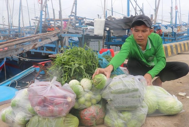 [Photo] Ngư dân vươn khơi đón Tết trên biển với mong ước cá đầy khoang ảnh 1