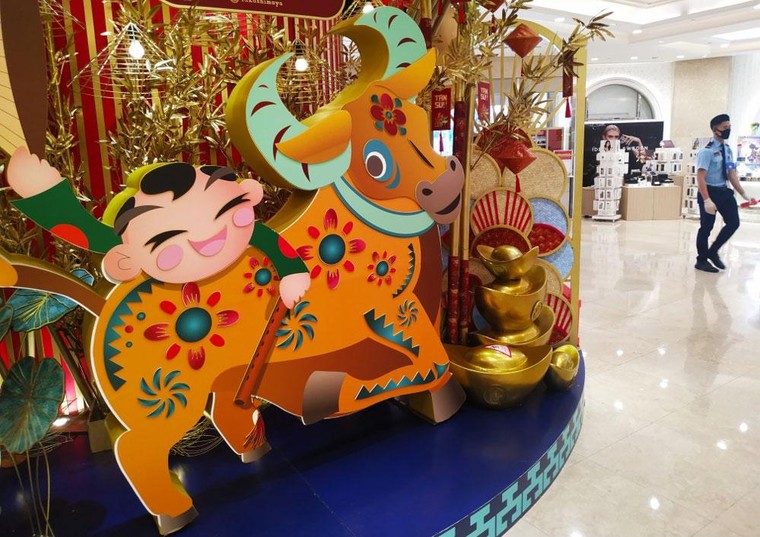 Độc đáo hình tượng trâu Tết Tân Sửu tại thành phố Hồ Chí Minh ảnh 4