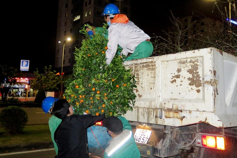 Công nhân môi trường làm viêc xuyên đêm giao thừa ảnh 4