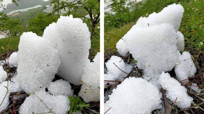 Sơn La: mưa đá làm thiệt hại hơn 200 ha hoa màu ảnh 2