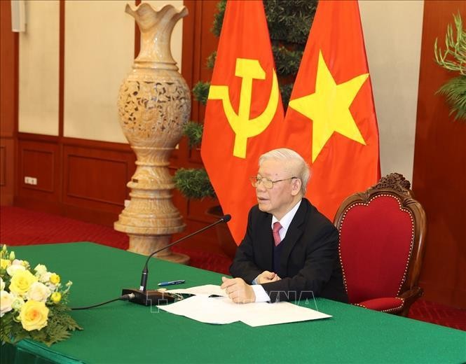 Tổng Bí thư, Chủ tịch nước Nguyễn Phú Trọng điện đàm cùng Thủ tướng Nhật Bản ảnh 1