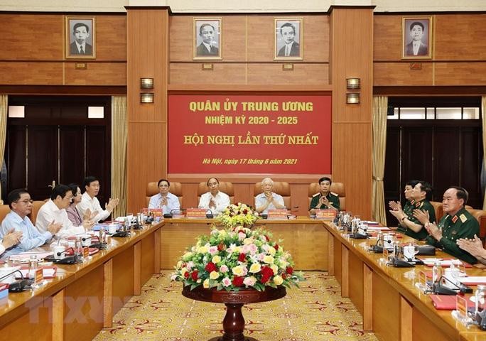 Tổng Bí thư Nguyễn Phú Trọng chủ trì Hội nghị Quân ủy Trung ương lần thứ nhất nhiệm kỳ 2020 - 2025 ảnh 2