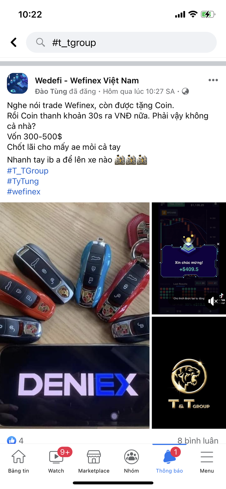 Phát hiện sàn tiền ảo mạo danh thương hiệu Tập đoàn T&T Group ảnh 4