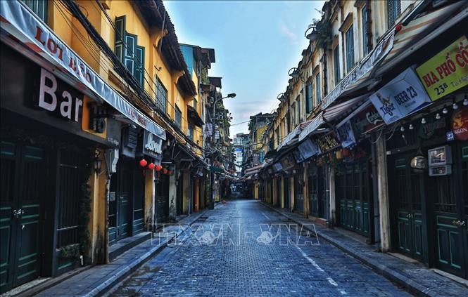 Hà Nội ngày đầu triển khai thực hiện giãn cách xã hội ảnh 5