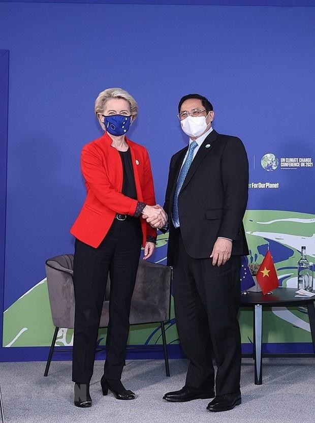 Thủ tướng Phạm Minh Chính tiếp Thủ tướng Australia và Chủ tịch Ủy ban châu Âu ảnh 1