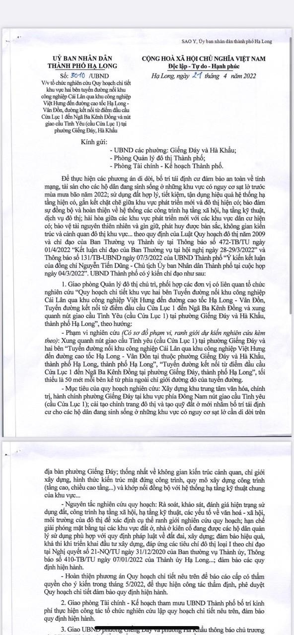 Vụ đề xuất quy hoạch trái lòng dân: Bí thư Thành ủy Hạ Long cam kết không có lợi ích nhóm! ảnh 1