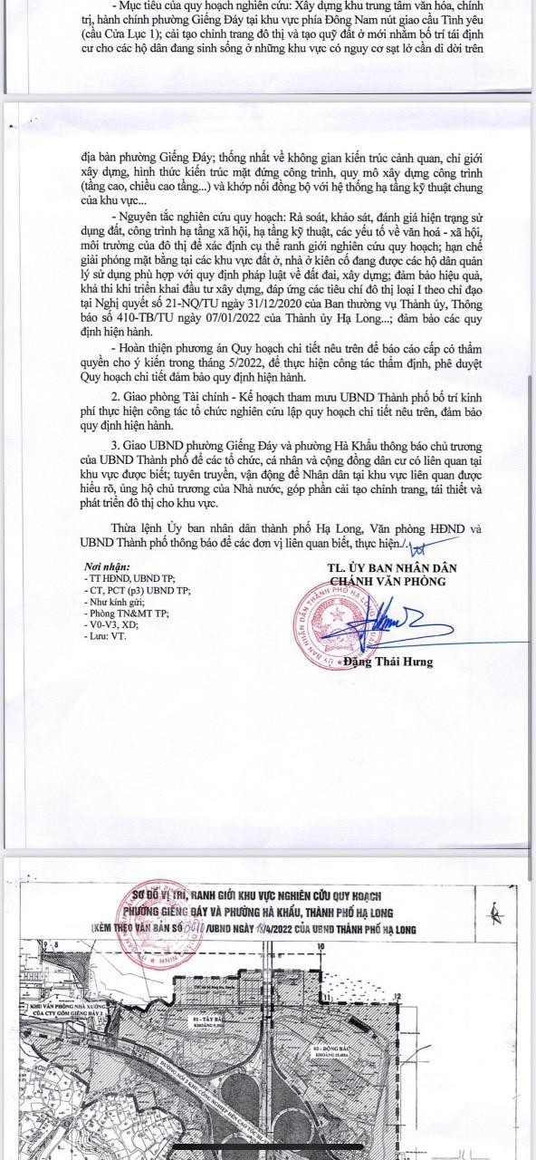 Vụ đề xuất quy hoạch trái lòng dân: Bí thư Thành ủy Hạ Long cam kết không có lợi ích nhóm! ảnh 2
