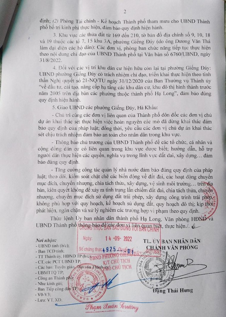 Chỉ đạo mới của TP Hạ Long trong vụ đề xuất quy hoạch trái lòng dân ảnh 2