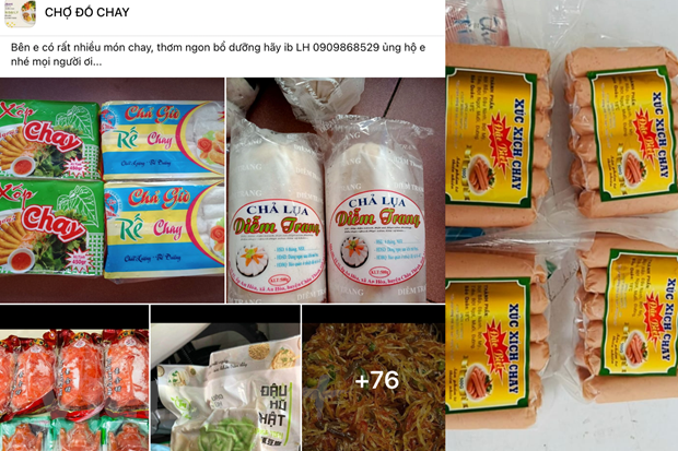 Thị trường thực phẩm chay hút khách dịp cận Tết Nguyên đán ảnh 1