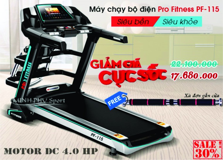 Máy chạy bộ Pro Fitness hữu hiệu cho sức khoẻ và vóc dáng ảnh 1