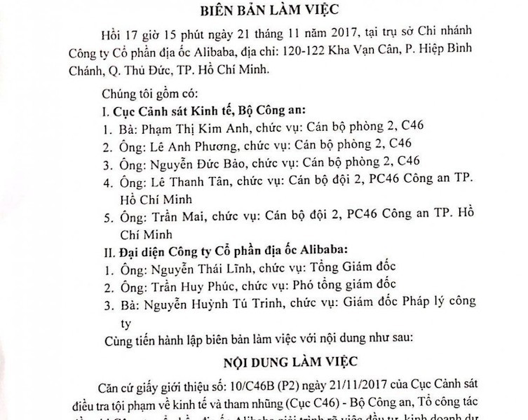 Bộ Công an điều tra toàn diện công ty CP địa ốc Alibaba ảnh 1