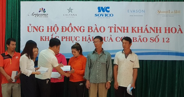 Sovico Holdings & các công ty thành viên trao 2 tỷ đồng ủng hộ tỉnh Khánh Hoà khắc phục hậu quả bão số 12 ảnh 1