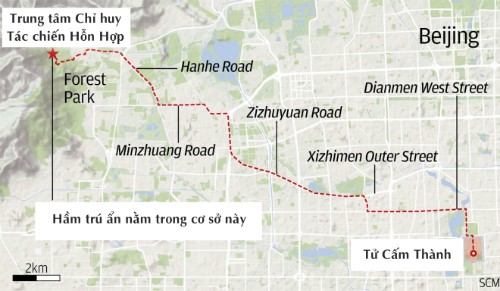 Hầm trú ẩn hạt nhân sâu 2 km của các lãnh đạo Trung Quốc ảnh 1
