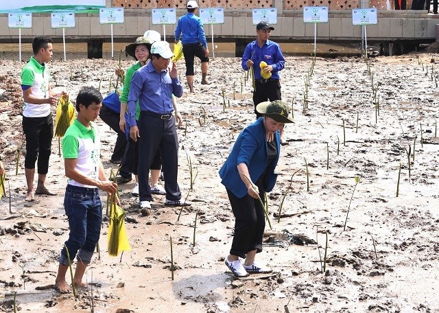 Vinamilk trồng gần 100 ngàn cây xanh và trao tặng 66.000 ly sữa tại tỉnh Cà Mau ảnh 1