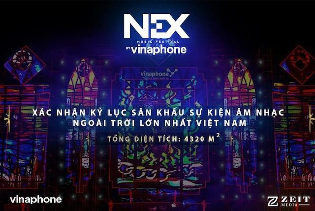 Sân khấu NEX by VinaPhone được vinh danh kỷ lục Việt Nam ảnh 1
