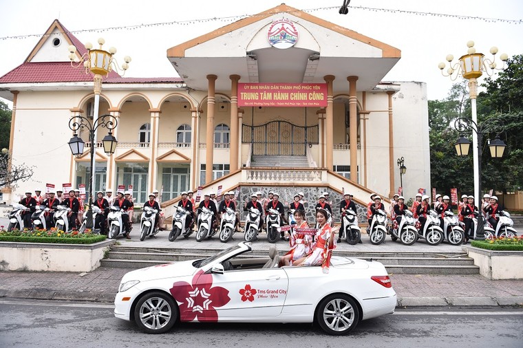 Roadshow dự án TMS Grand City: Đoàn xe sang ‘khuấy đảo’ TP. Phúc Yên ảnh 1