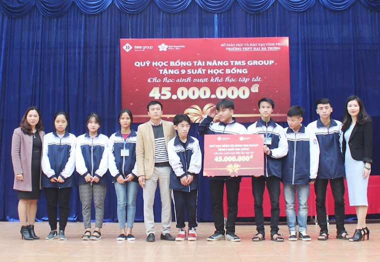 Quỹ học bổng tài năng TMS Group: Chắp cánh ước mơ cho học sinh vượt khó học giỏi tại Vĩnh Phúc ảnh 1