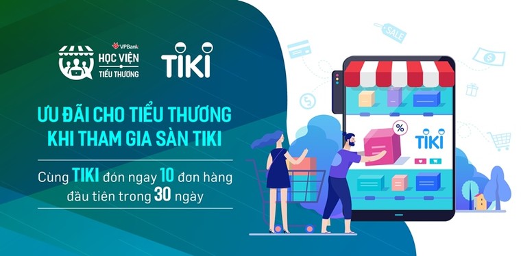 Tiki cam kết hỗ trợ 1:1 cho tiểu thương VPBank ảnh 1
