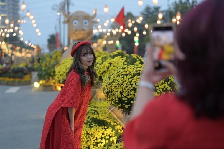 Hoa đồng, cỏ nội khoe sắc trên đường hoa Home Hanoi Xuan 2021 ảnh 1