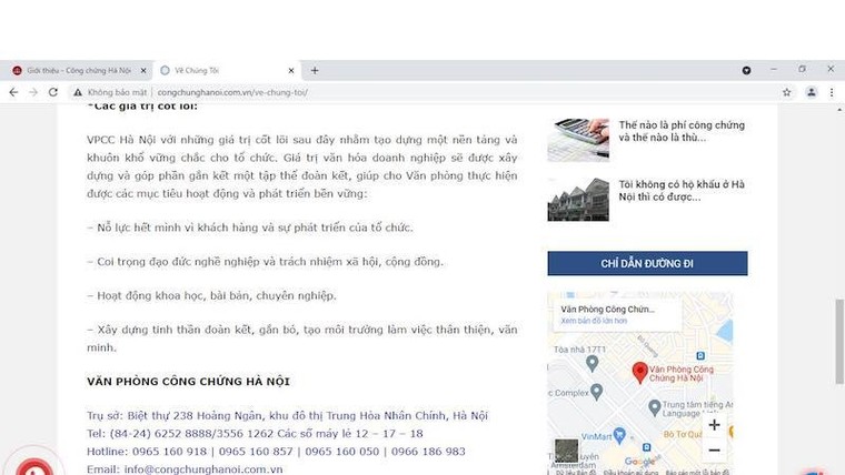 Mạo danh Văn phòng công chứng Hà Nội để hút khách hàng? ảnh 2