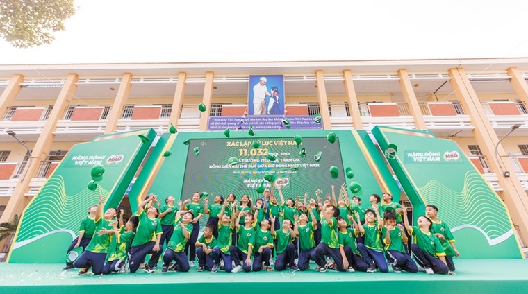 11.032 học sinh lập kỷ lục Việt Nam với màn đồng diễn thể dục ấn tượng ảnh 1